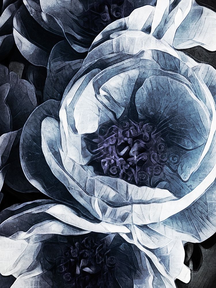Peony Blue Petals III art print by Ashley Aldridge for $57.95 CAD