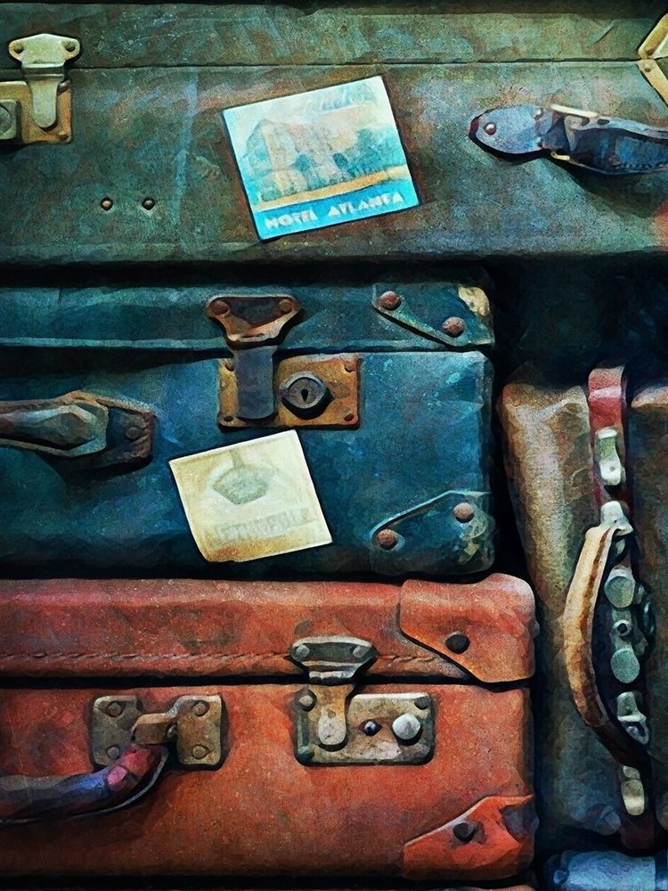 Vintage Stacked Suitcases I art print by Ashley Aldridge for $57.95 CAD