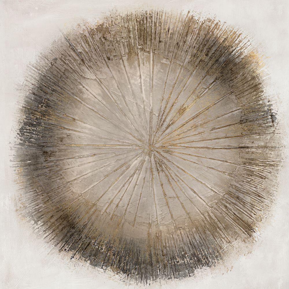 Golden Sphere II art print by Hazel J for $57.95 CAD