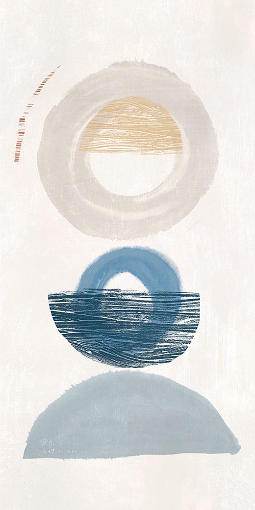 Crescent Lunar I Blue Version art print by Hazel J for $57.95 CAD