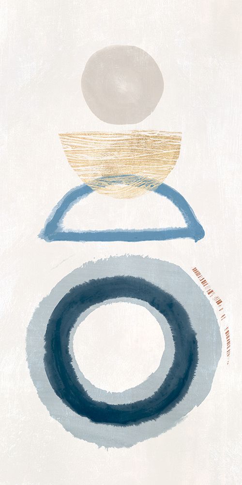 Crescent Lunar II Blue Version art print by Hazel J for $57.95 CAD