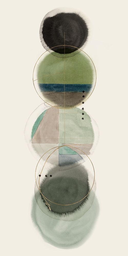 Stacked Circles I art print by Hazel J for $57.95 CAD