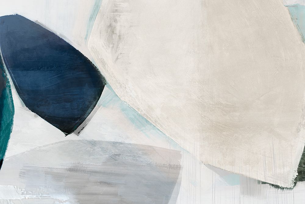 Shapes of Blue Blobs II art print by Hazel J for $57.95 CAD