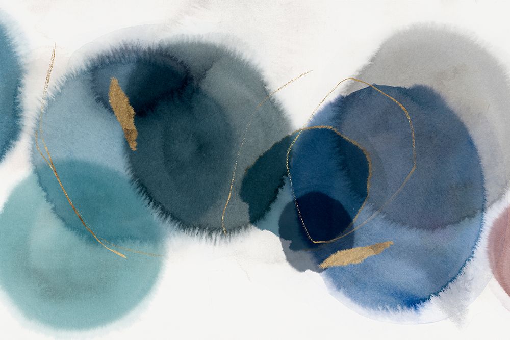 Soft Blue I art print by Hazel J for $57.95 CAD