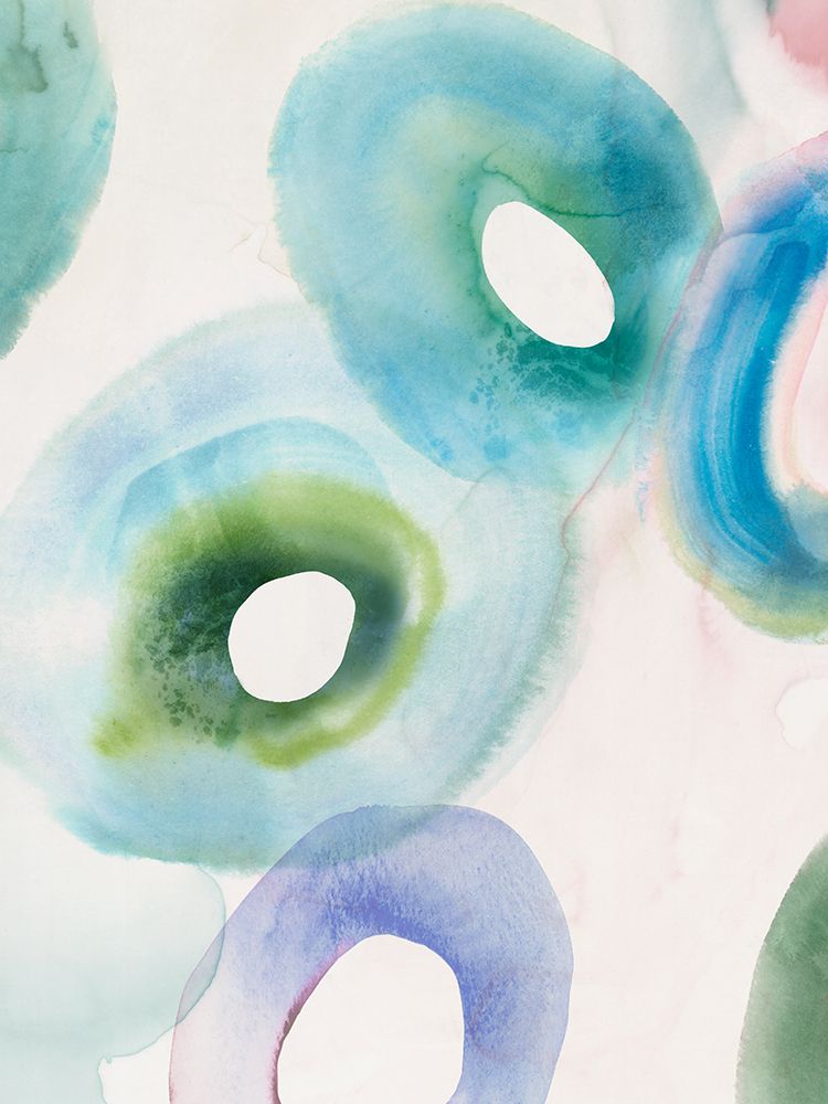 Watercolour Rings I art print by Hazel J for $57.95 CAD
