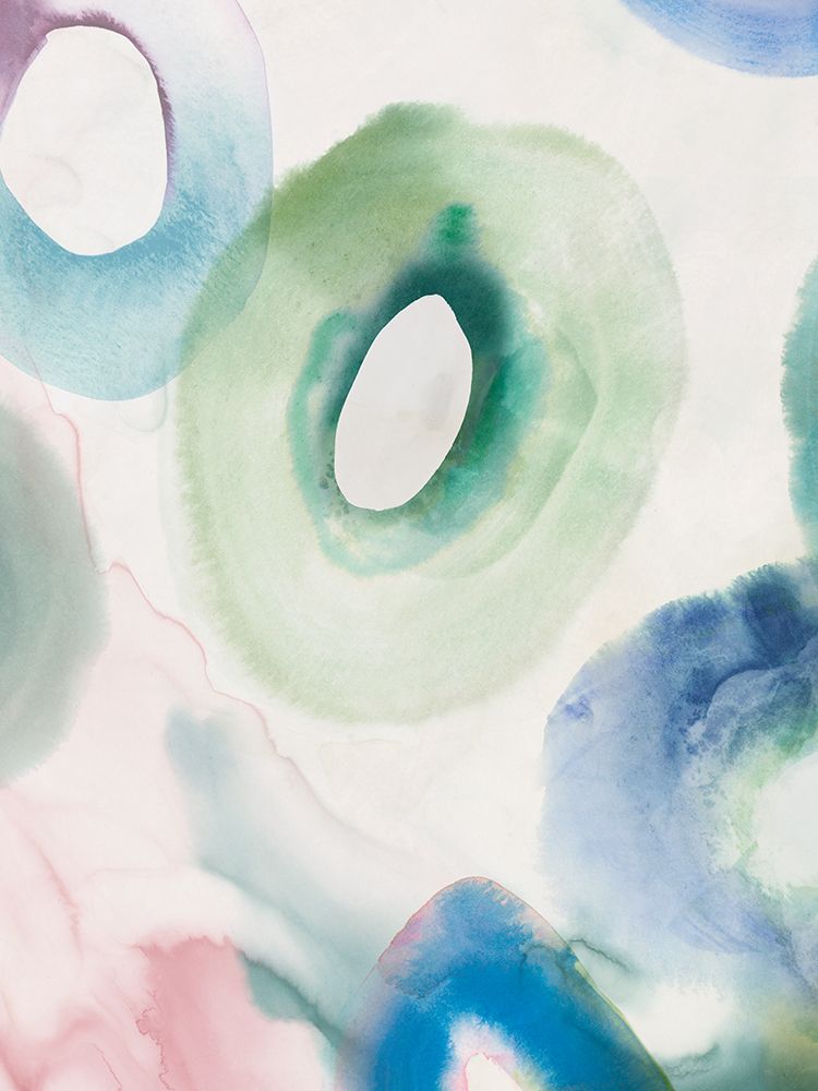 Watercolour Rings II art print by Hazel J for $57.95 CAD