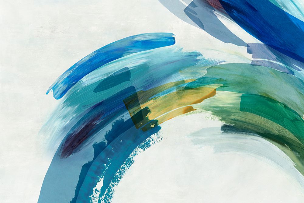 Blue Motion I art print by Hazel J for $57.95 CAD