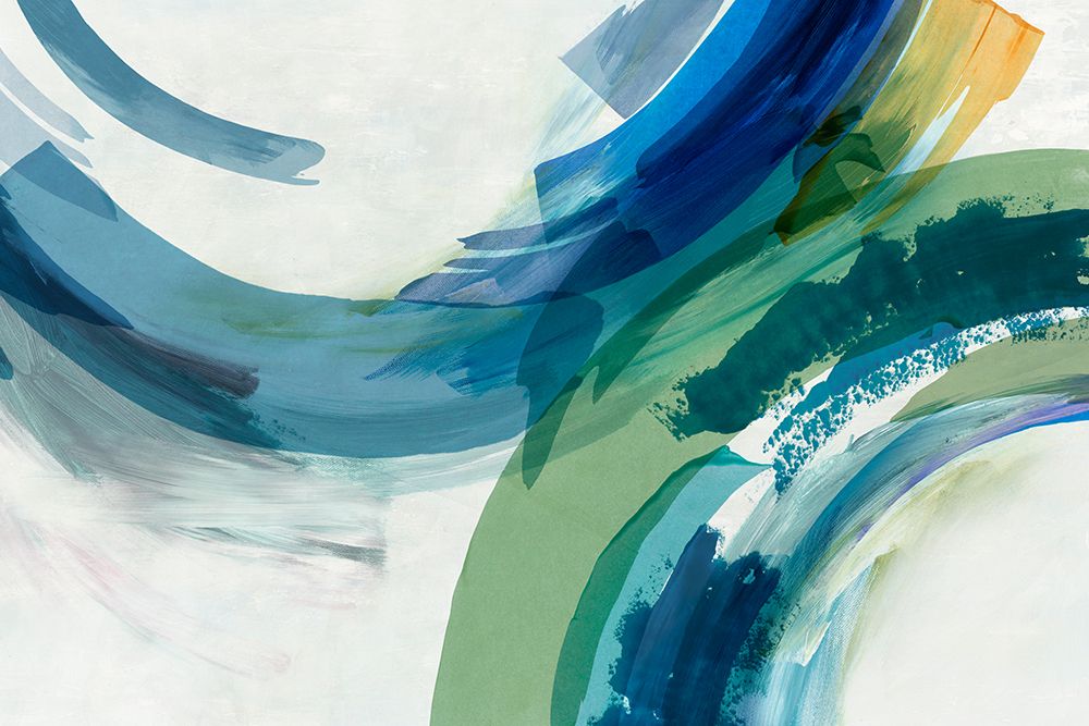 Blue Motion II art print by Hazel J for $57.95 CAD