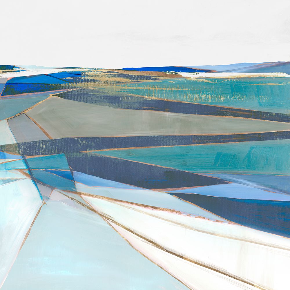 Blue Geo III art print by Hazel J for $57.95 CAD