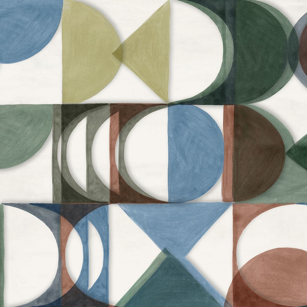 Muted Geometry in Soft Harmony art print by Hazel J for $57.95 CAD