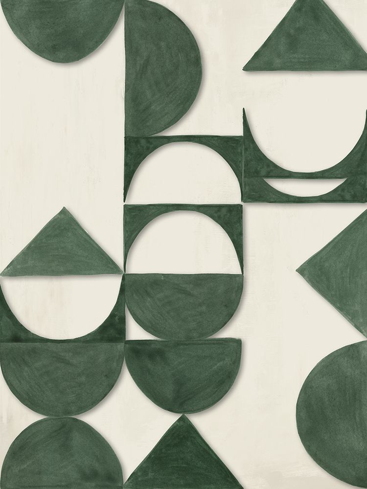 Sage Geometry in Soft Balance art print by Hazel J for $57.95 CAD