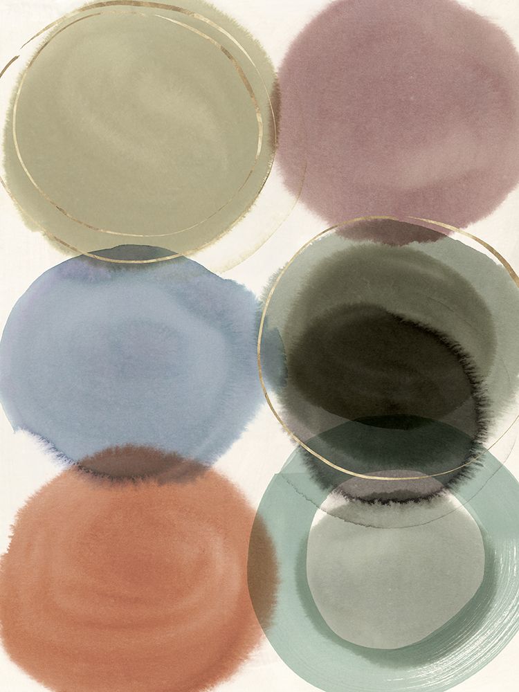 Soft Circles in Muted Harmony art print by Hazel J for $57.95 CAD
