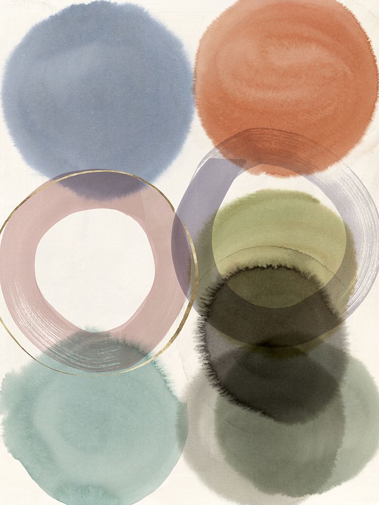 Soft Circles in Gentle Overlap art print by Hazel J for $57.95 CAD