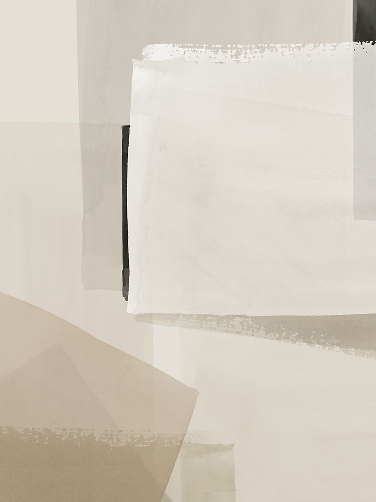Muted Layers of Geometric Calm art print by Hazel J for $57.95 CAD