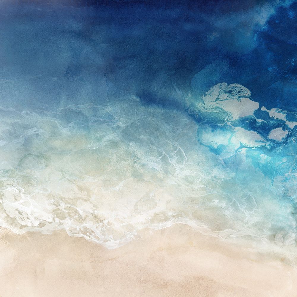 Whispering Waves on Sandy Shores art print by Hazel J for $57.95 CAD