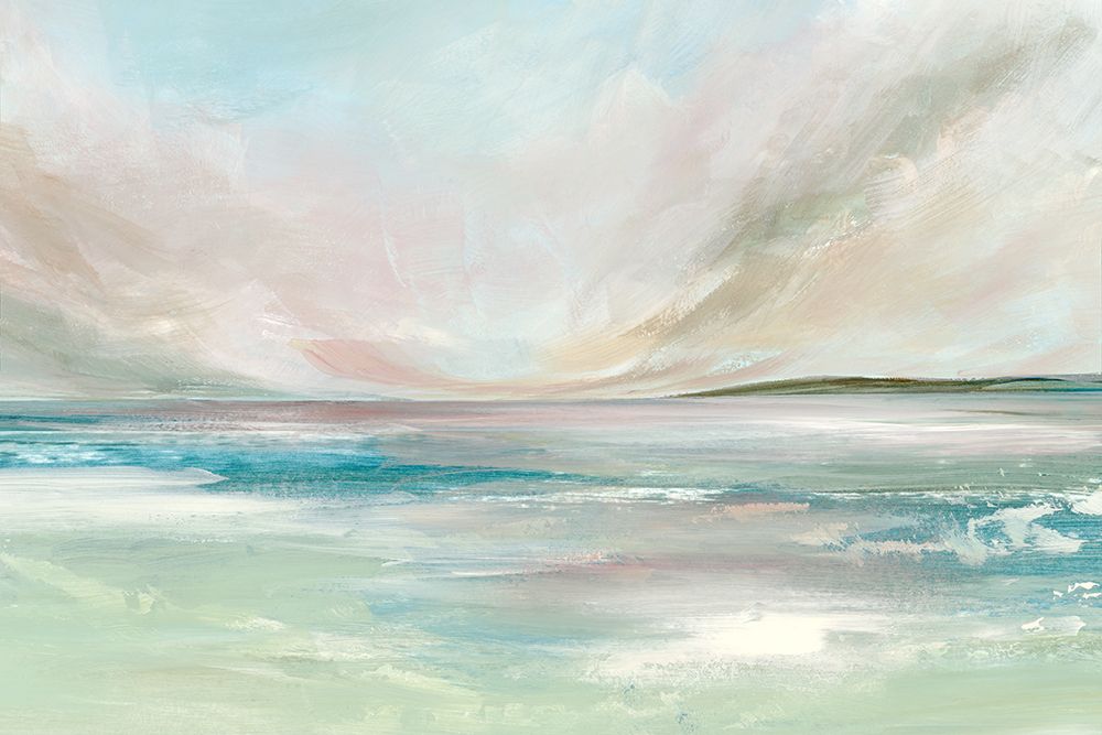 Tranquil Horizon Over Gentle Waters art print by Hazel J for $57.95 CAD