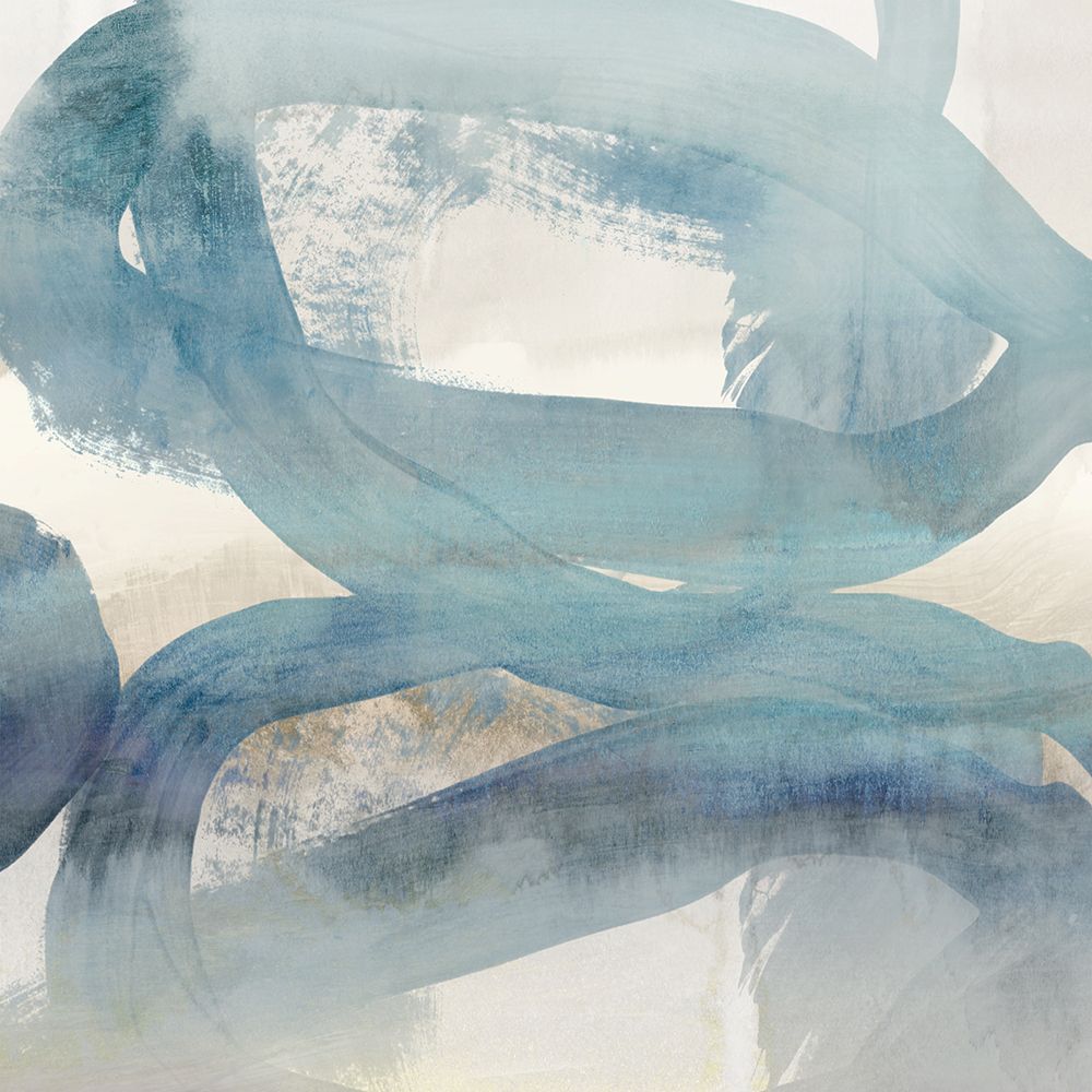 Flowing Blue Connections II art print by Hazel J for $57.95 CAD
