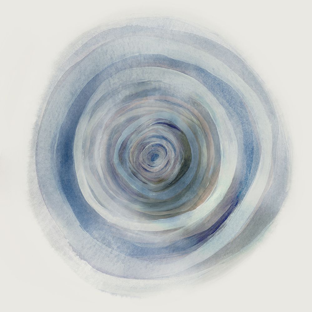 Swirling Tranquility in Blue Hues II art print by Hazel J for $57.95 CAD