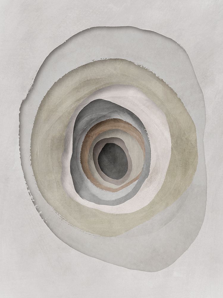Concentric Layers of Tranquility I art print by Hazel J for $57.95 CAD