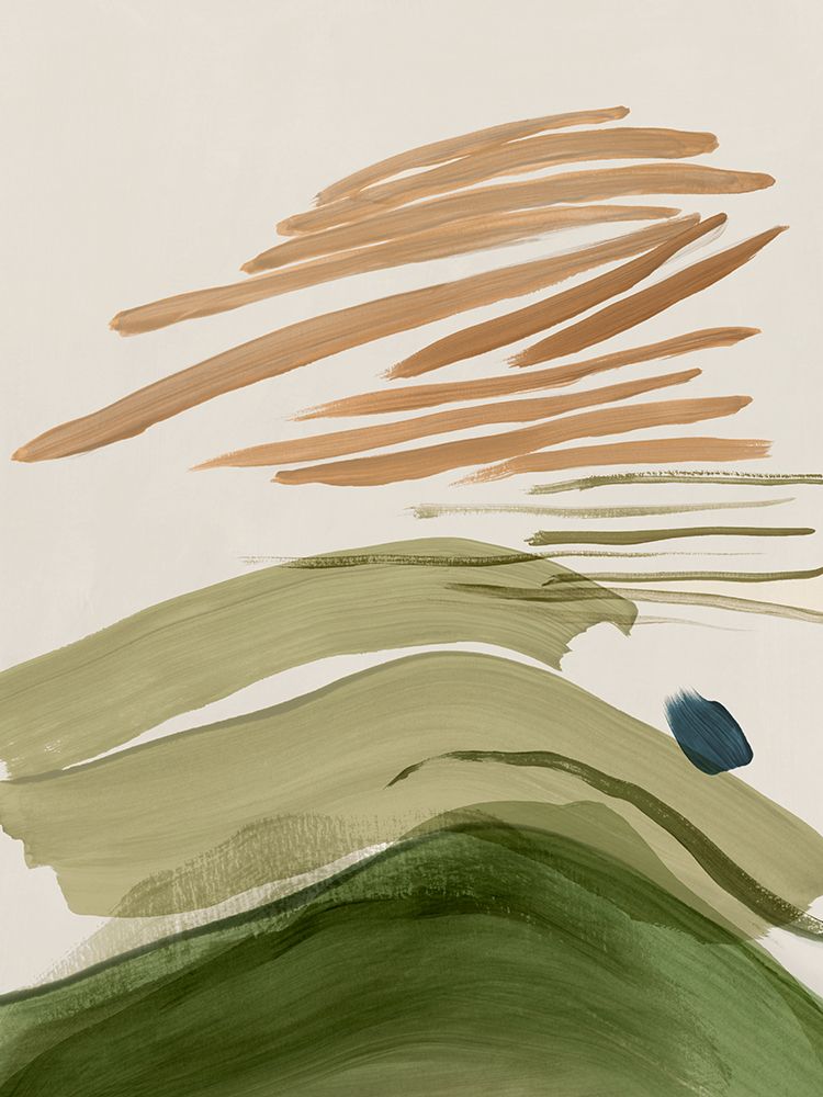 Brushstrokes in Earthy Harmony I art print by Hazel J for $57.95 CAD