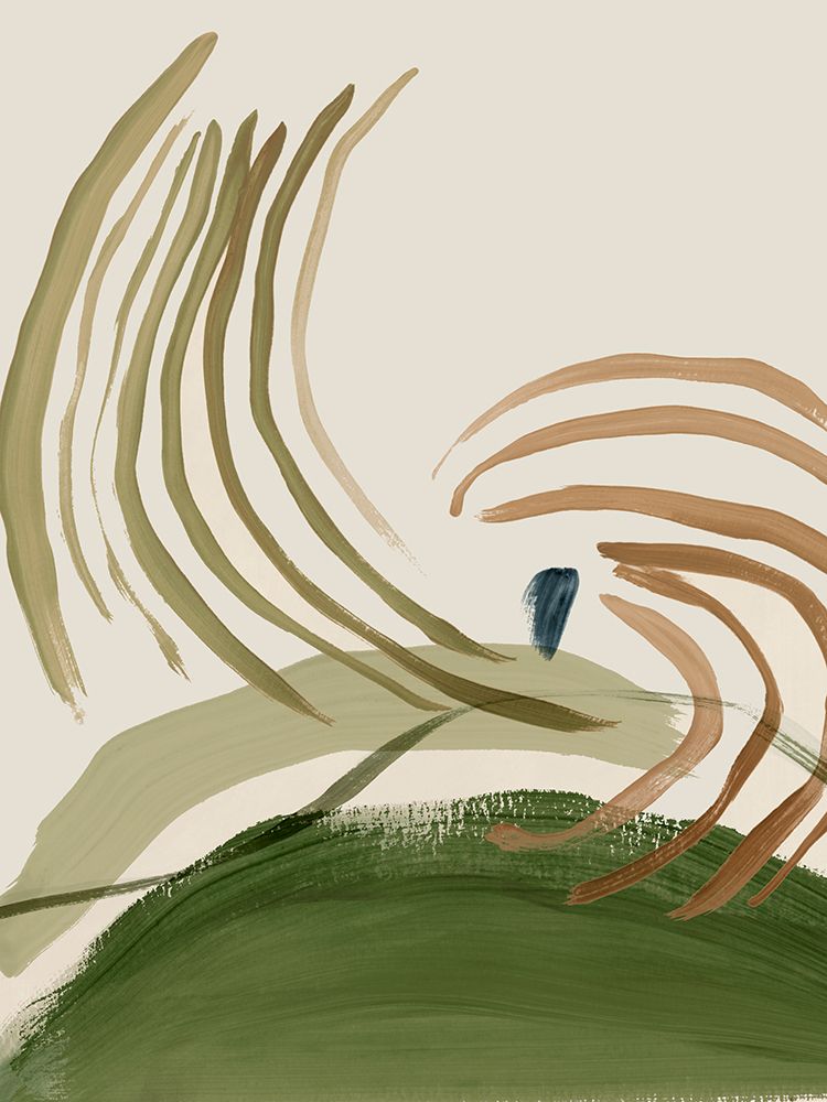 Brushstrokes in Earthy Harmony II art print by Hazel J for $57.95 CAD