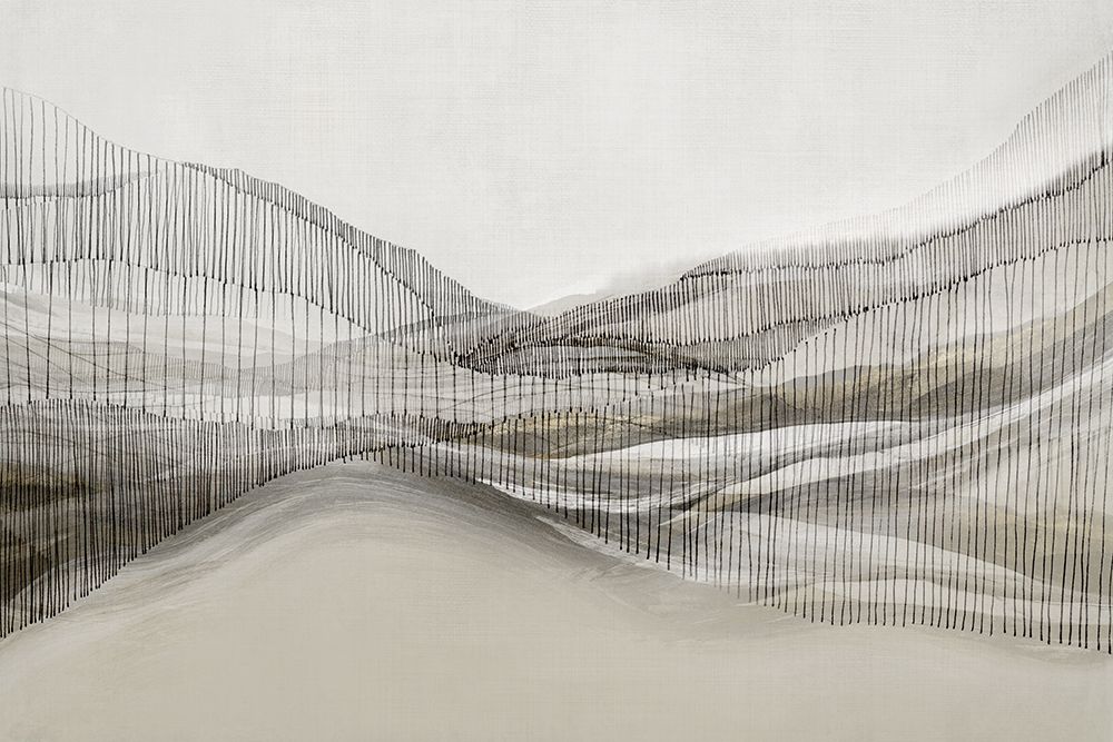 Waves of Grayscale Harmony art print by Hazel J for $57.95 CAD