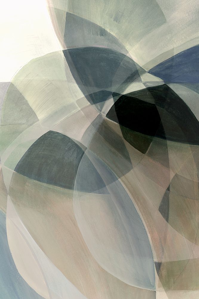 Converging Waves of Color I art print by Hazel J for $57.95 CAD