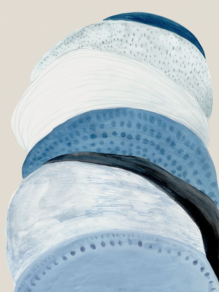 Layers of Blue Harmony art print by Hazel J for $57.95 CAD