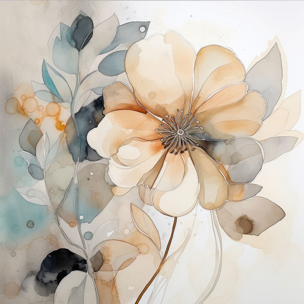 Ivory Blossoms I art print by Lazar Studio for $57.95 CAD
