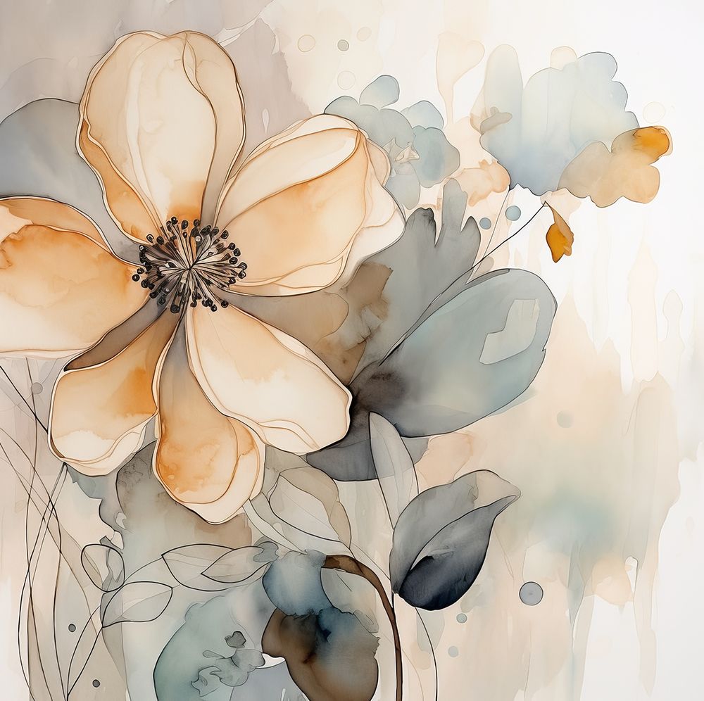 Ivory Blossoms II art print by Lazar Studio for $57.95 CAD