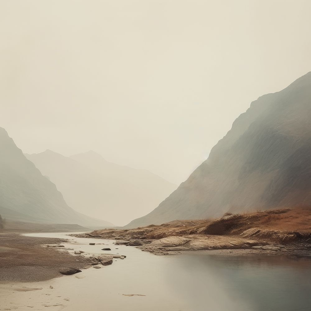 Dreamy Mountain Mirage I art print by Lazar Studio for $57.95 CAD