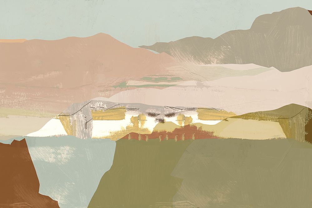 Pink Sandy Dunes II art print by Cartissi for $57.95 CAD