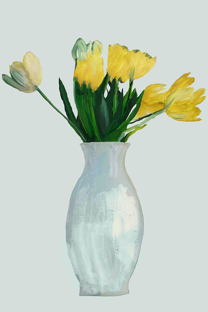 Grey Vase Tuplis I art print by Cartissi for $57.95 CAD