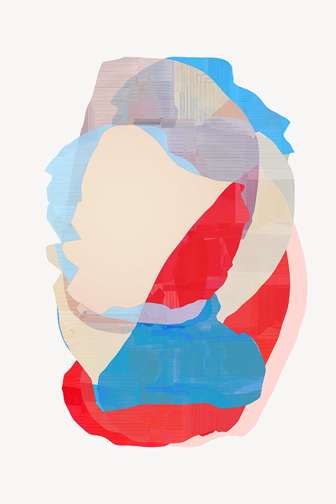Pink And Blue Lovers I art print by Cartissi for $57.95 CAD