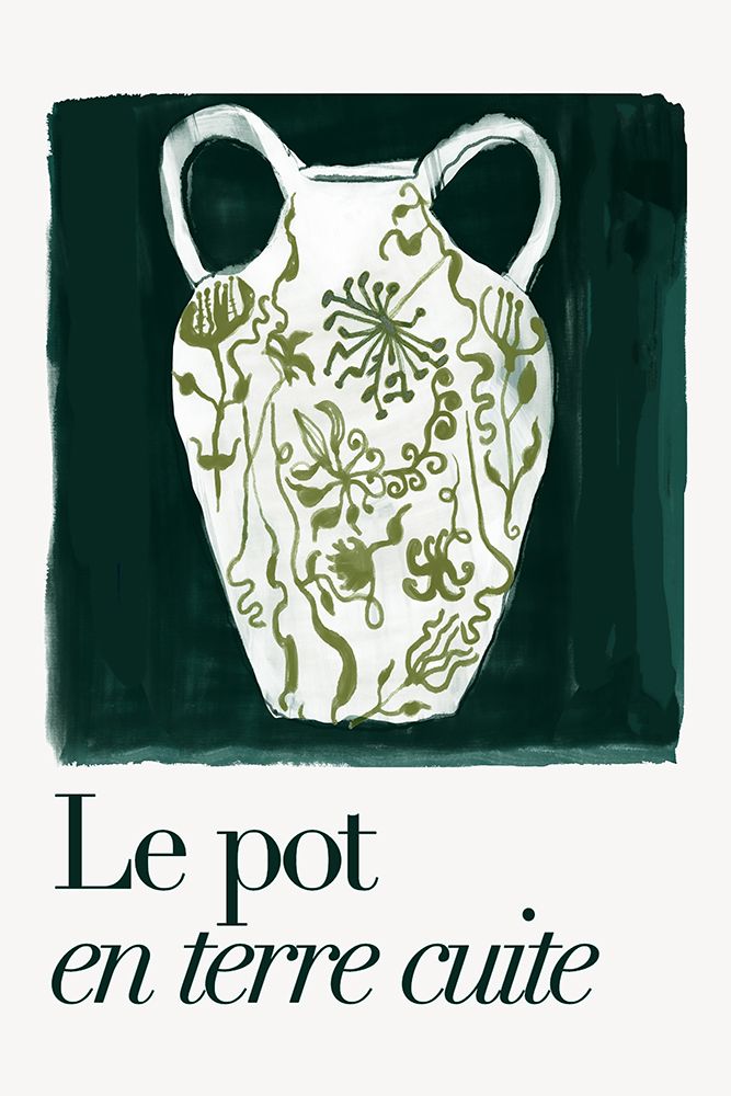 Le Pot en Terre Cuite art print by Cartissi for $57.95 CAD