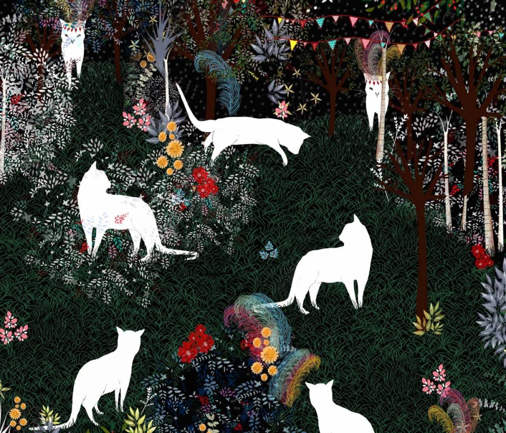 Cat Heaven art print by Art and Ghosts for $57.95 CAD