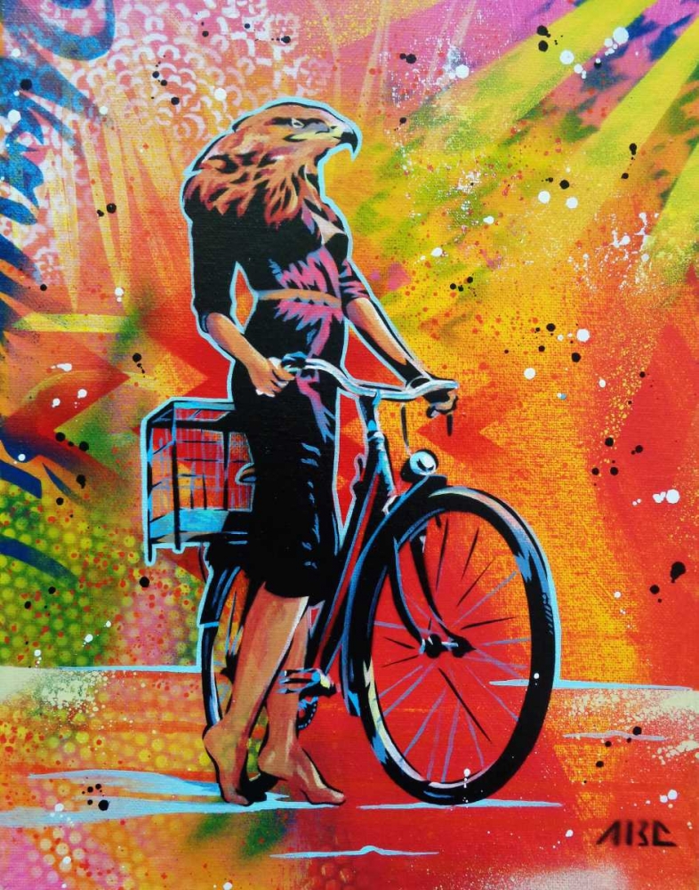 Cycle Soaring art print by AbcArtAttack for $57.95 CAD