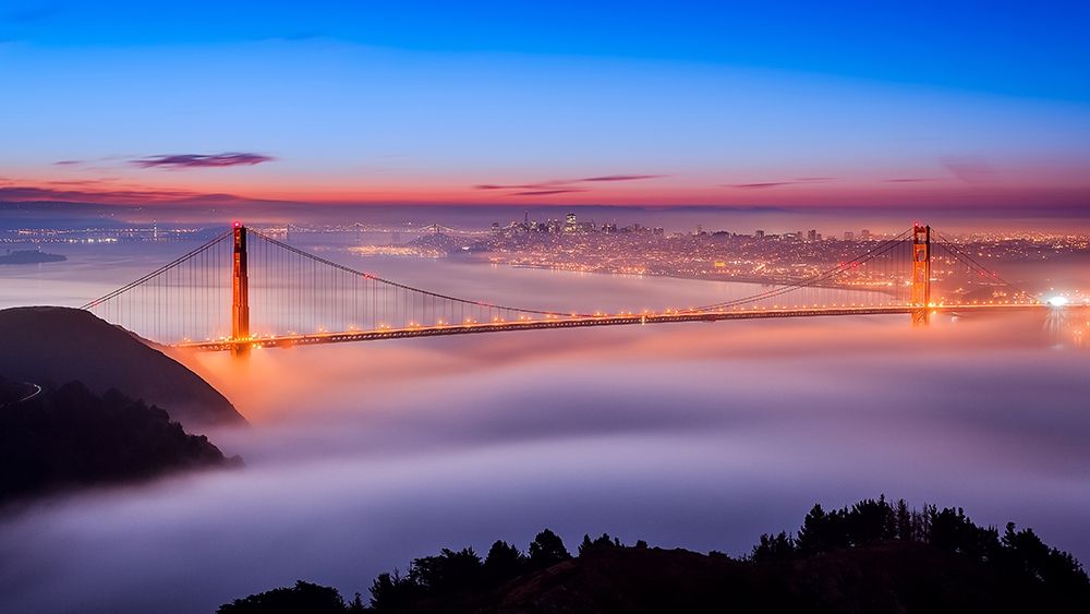 Fog at The Gate art print by Joe Azure for $57.95 CAD