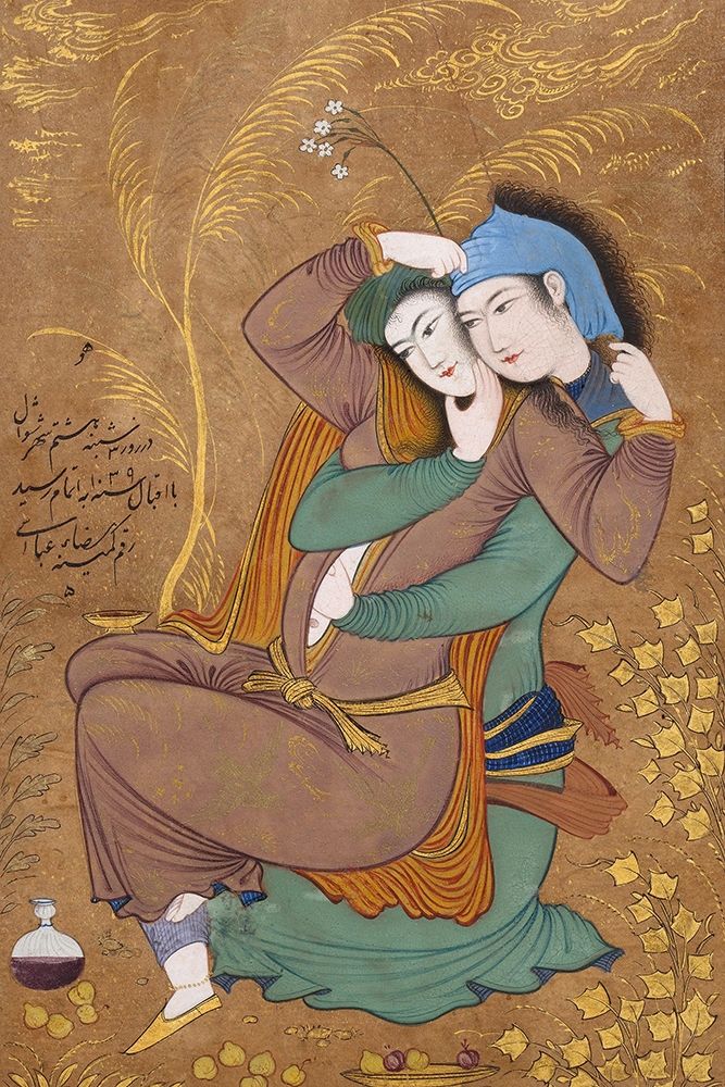 The Lovers art print by Riza-yi Abbasi for $57.95 CAD