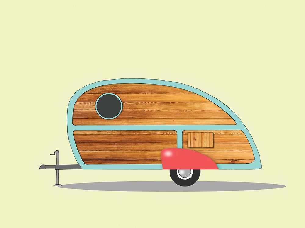 Teardrop Camper art print by Annie Bailey Art for $57.95 CAD
