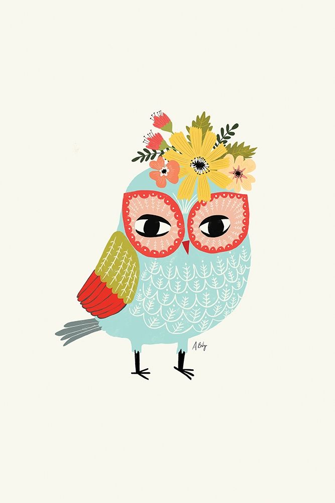 Helga Owl art print by Annie Bailey Art for $57.95 CAD
