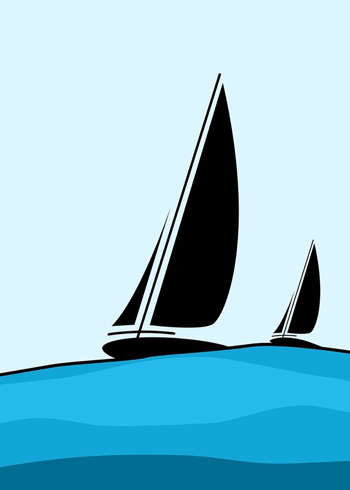 Sailing art print by Ayse for $57.95 CAD