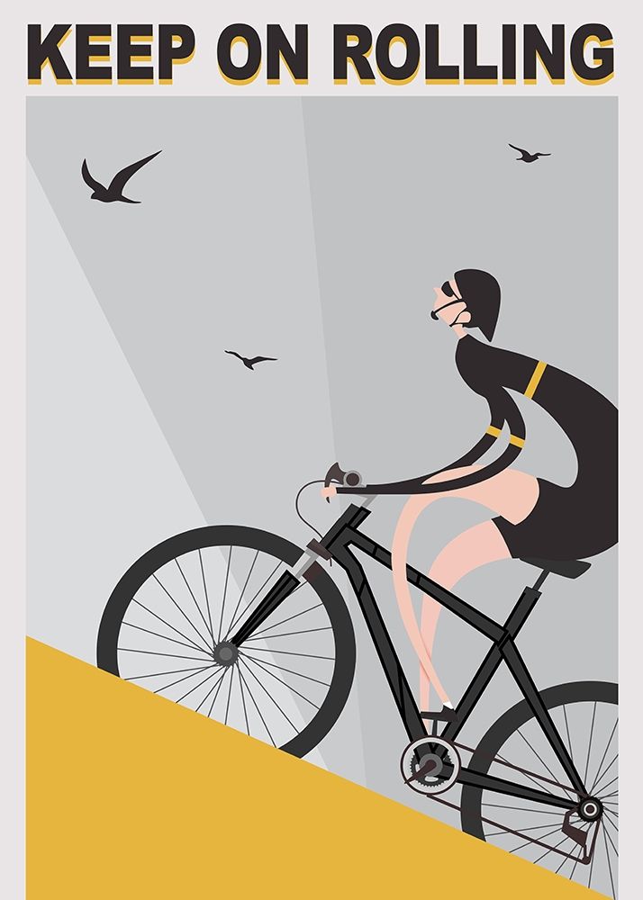 Keep On Rolling art print by Ayse for $57.95 CAD