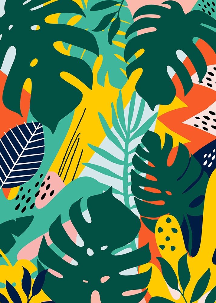 Tropical Leaves One art print by Ayse for $57.95 CAD
