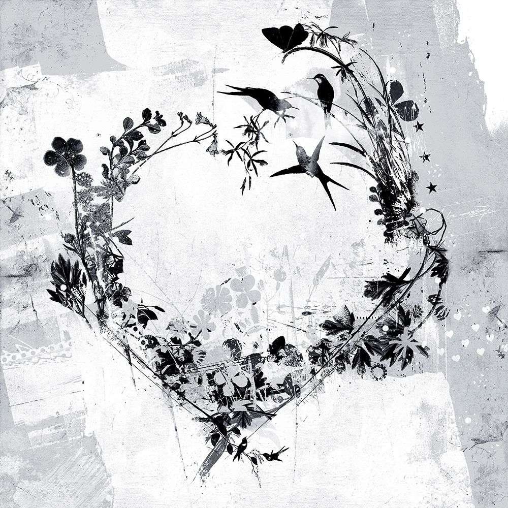 Floral Heart art print by Teis Albers for $57.95 CAD