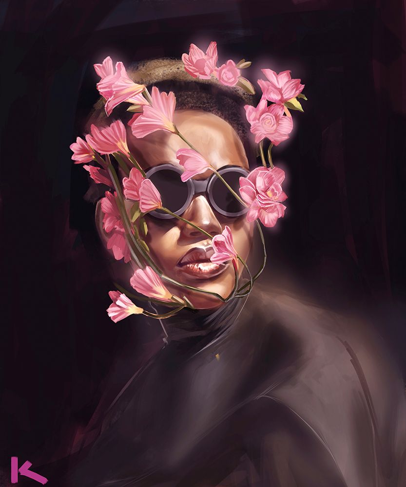 Floral art print by Adekunle Adeleke for $57.95 CAD