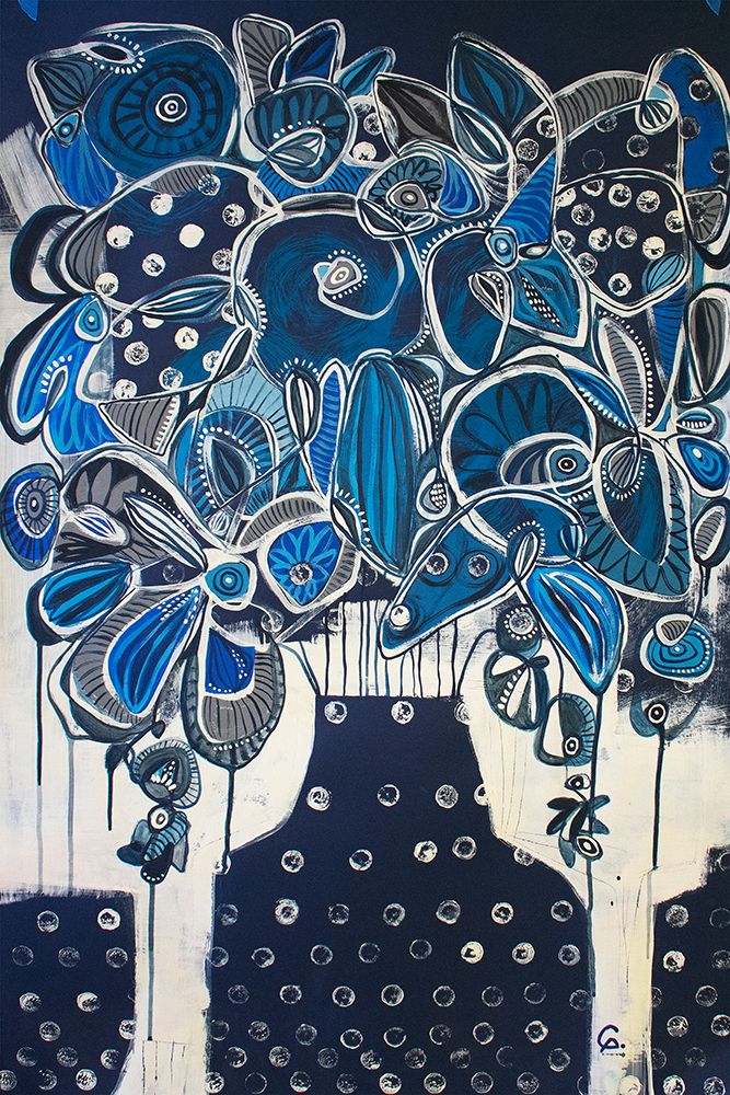 Indigo art print by Gabriela Avila for $57.95 CAD