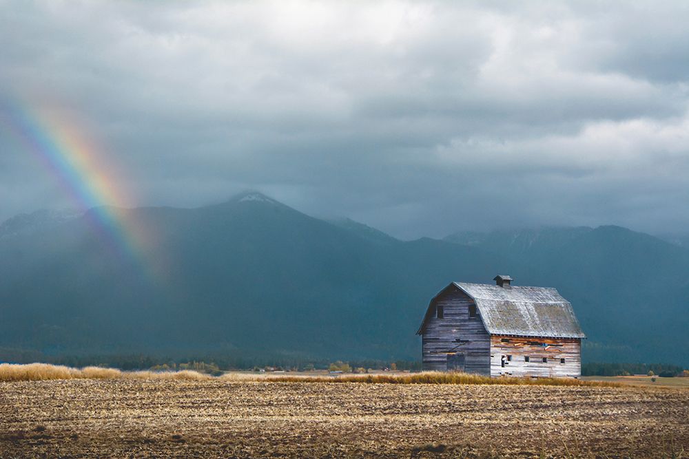 Mission Mountain Barn art print by Annie Bailey Art for $57.95 CAD