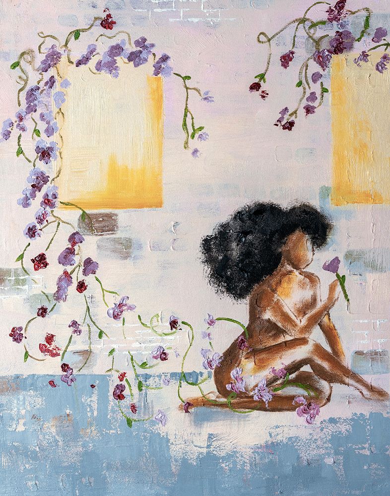 Purple Flowers art print by Julie Atkinson for $57.95 CAD