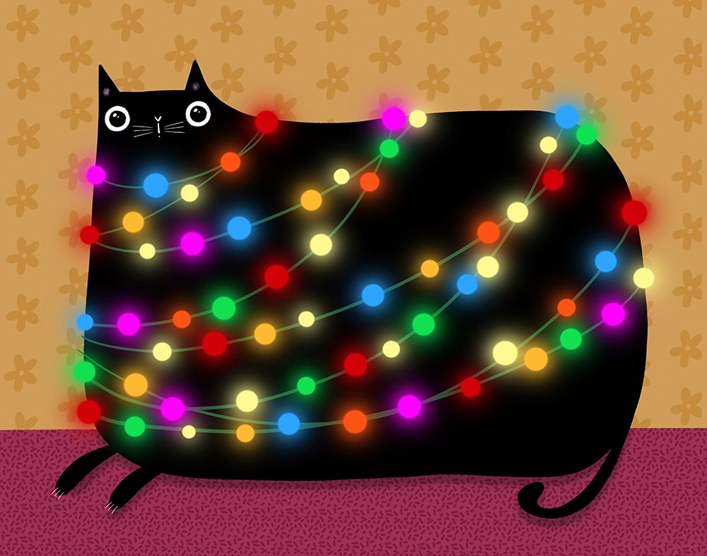 December Cat art print by Gabriela Avila for $57.95 CAD